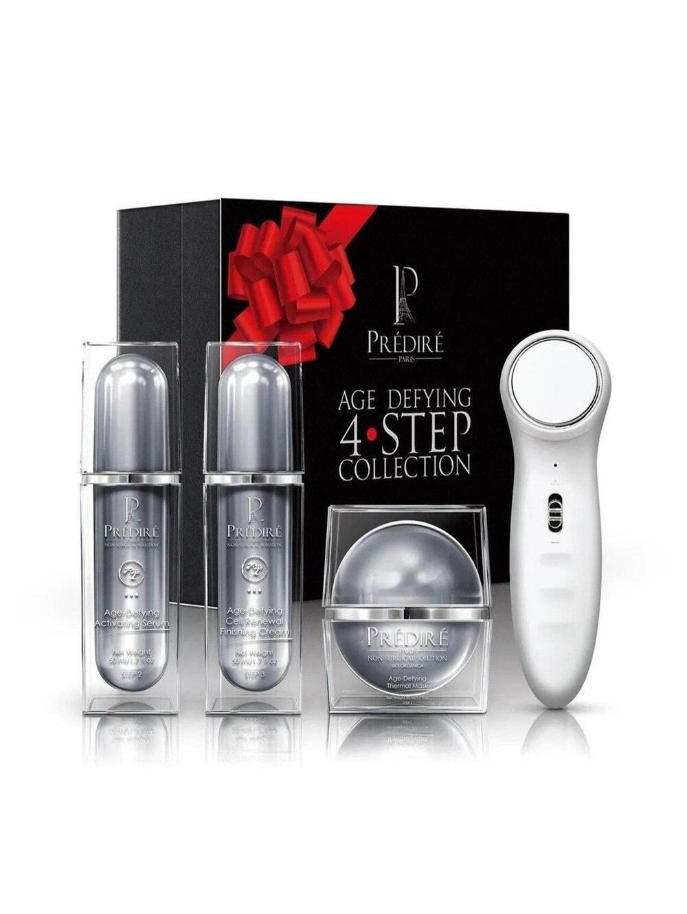 Prédiré Paris Age Defying 4-Step Collection skincare set. $5000 MSRP